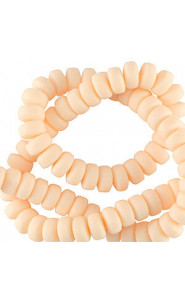 Polymer beads rondelle 7mm - Peach orange
